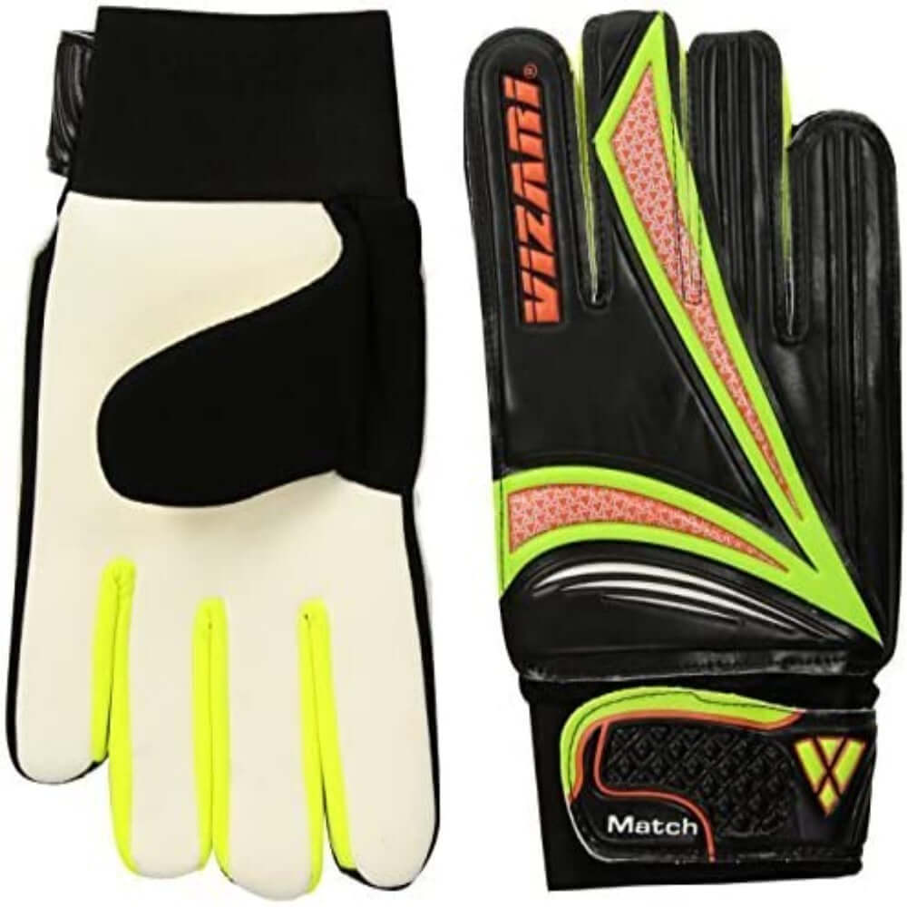 Junior Match Gloves-Black/Green - Vizari Sports