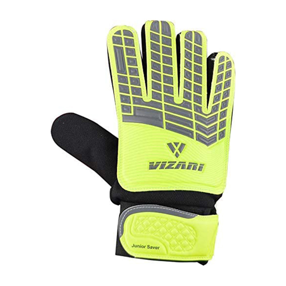 Junior Saver Soccer Goalkeeper Gloves-Yellow/Grey/Black