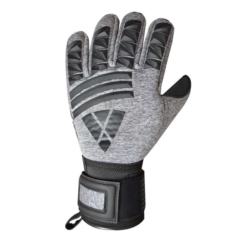 Pasadena F.p. Goalkeeper Gloves w/ Finger Protection-Black/Silver - Vizari Sports