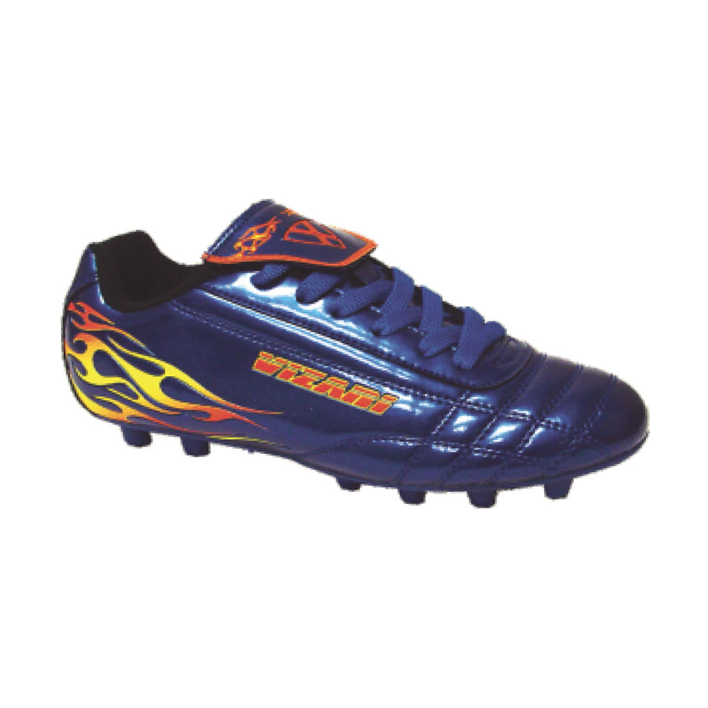 Blaze Firm Ground Soccer Cleats - Blue/Orange