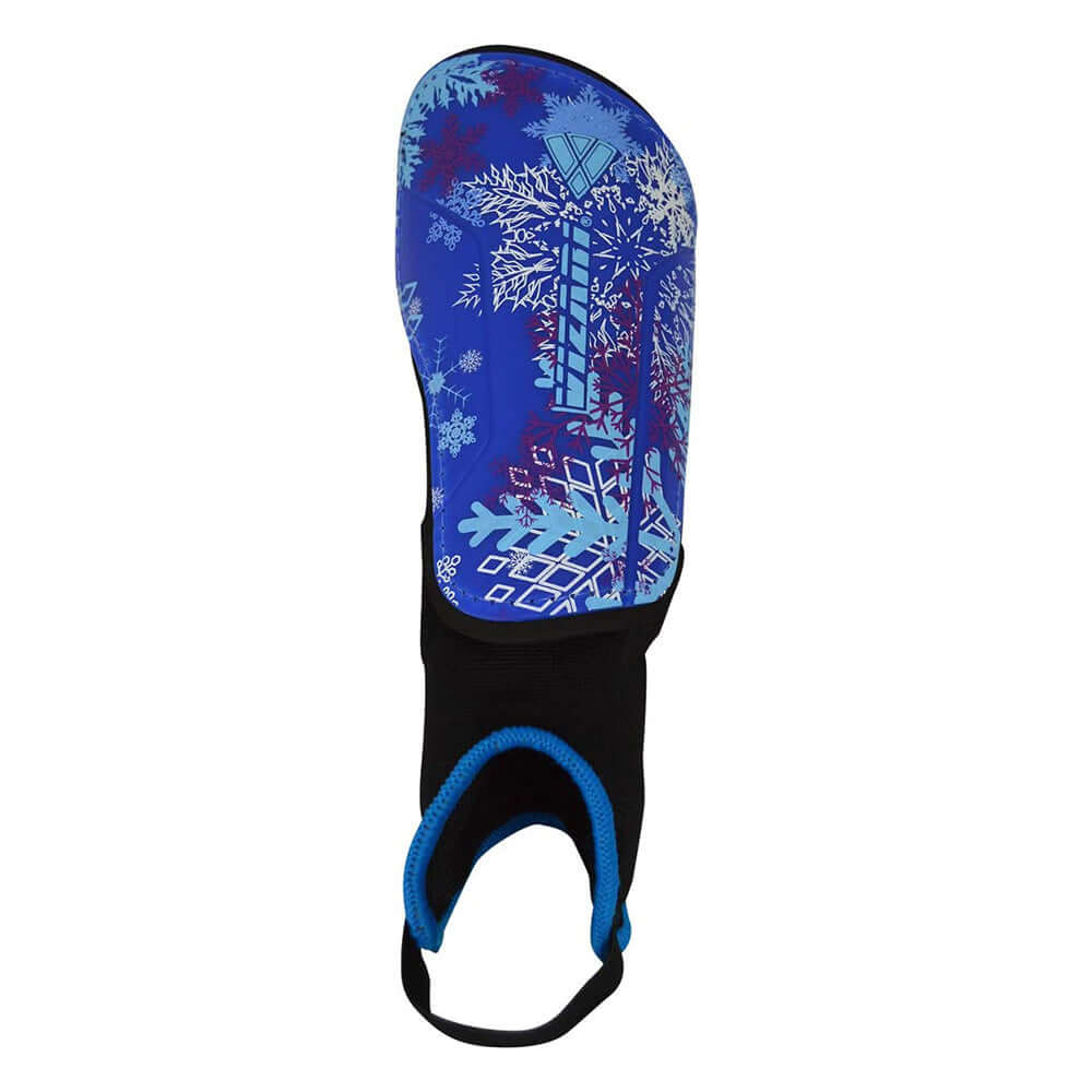 Frost 2 Soccer Shin Guard with Ankle Protection-Blue/Purple - Vizari Sports