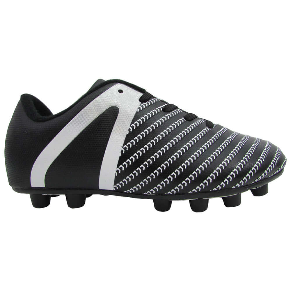 Impact Firm Ground Soccer Shoes -Black/White - Vizari Sports