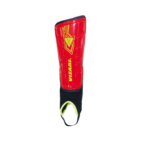 Malaga Soccer Shin Guard with Adjustable Straps-Red - Vizari Sports