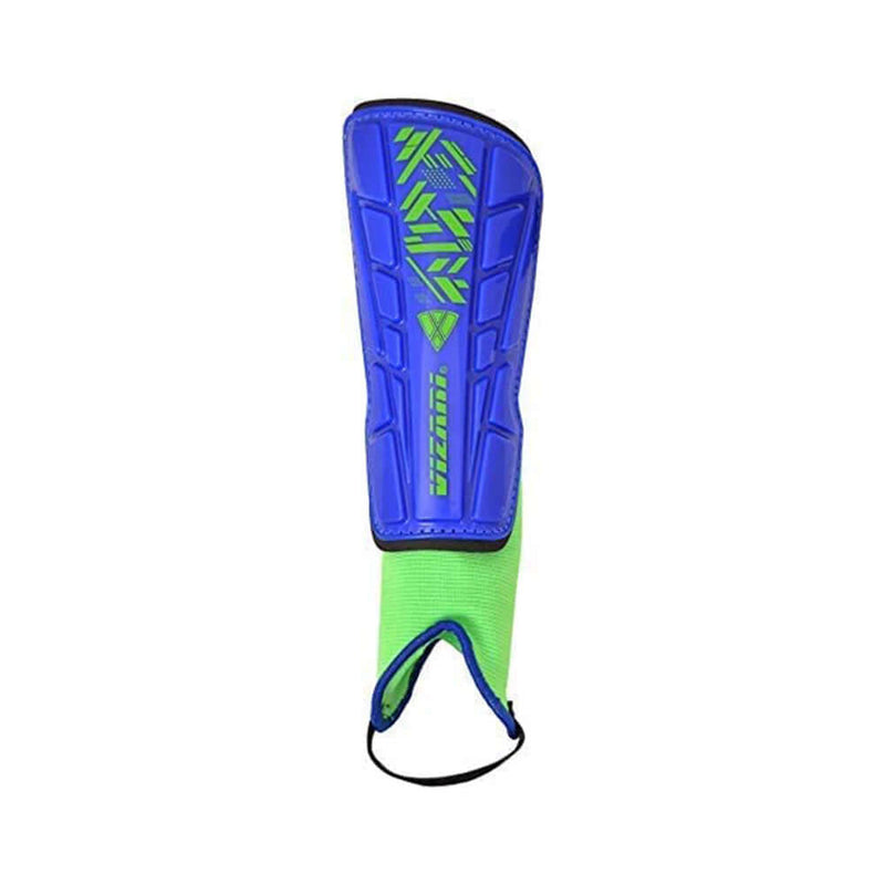 Malaga Soccer Shin Guards for Kids and Boys in Blue/Green – Vizari