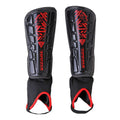 Malaga Soccer ankle Protection Shin Guards with Adjustable Straps