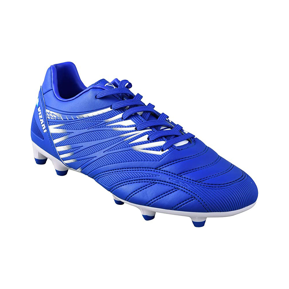 Valencia Firm Ground Soccer Cleats - Royal/White