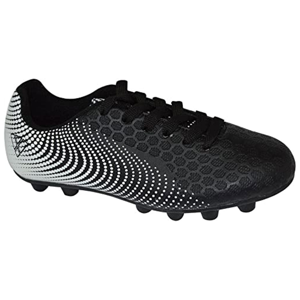 Youth Stealth Firm Ground Soccer Shoes - Black/White