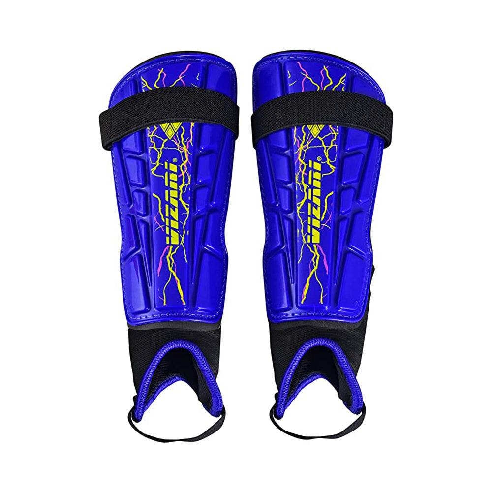 Zodiac Soccer Shin Guard with Detachable Ankle Protection-Blue