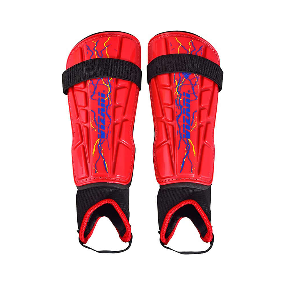 Zodiac Soccer Shin Guard with Detachable Ankle Protection-Red - Vizari Sports