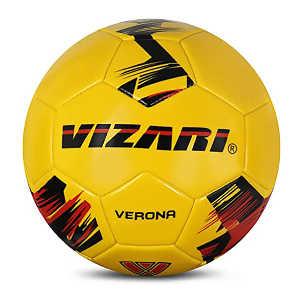 Verona Soccer Ball-Yellow/Black/Red - Vizari Sports